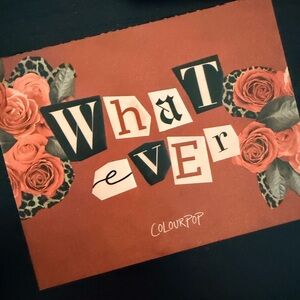 ColourPop Whatever Palette with Bold Red and Black Design